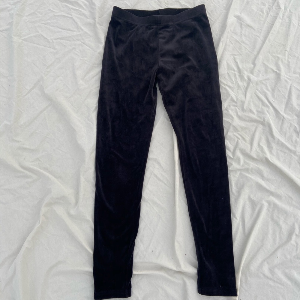 Soft black leggings / small fuzzy warm leggings